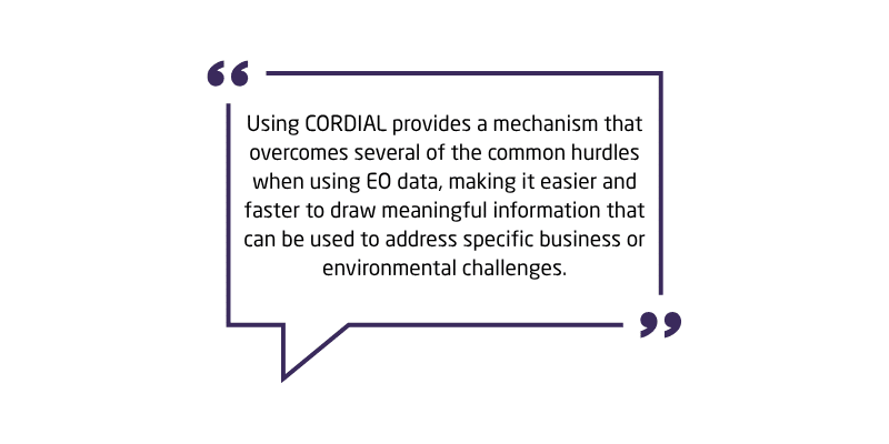 Using CORDIAL, EO Data