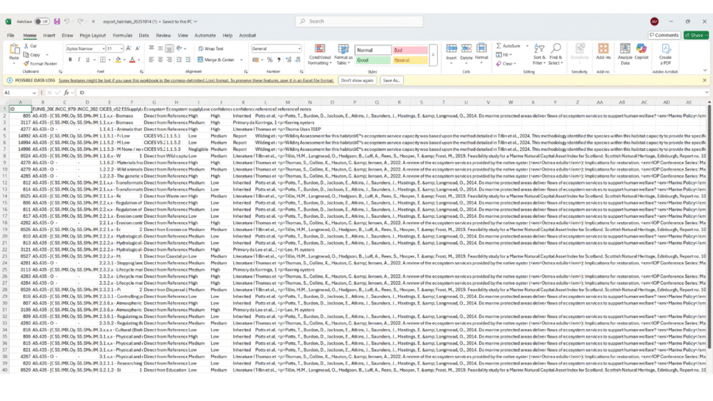 uASM Report Download Example
